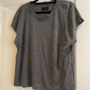 RtA Gray T Shirt Womens Distressed Size Small